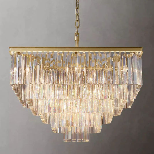 1920s Tedem Square Dining Room Chandelier 34"