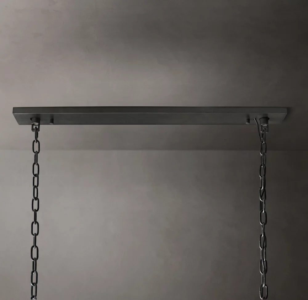 Harlow Crystal Rectangular Chandelier 54"