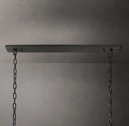 Harlow Crystal Rectangular Chandelier 54"