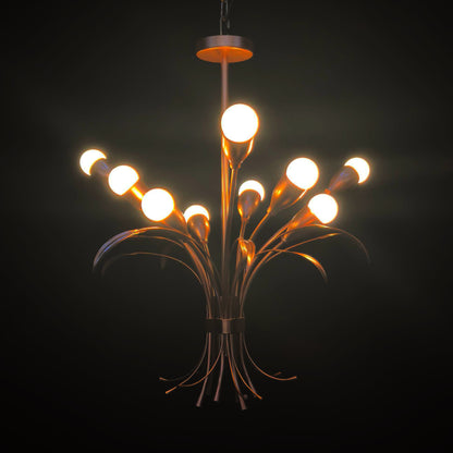 Gold Floral Pendant Light