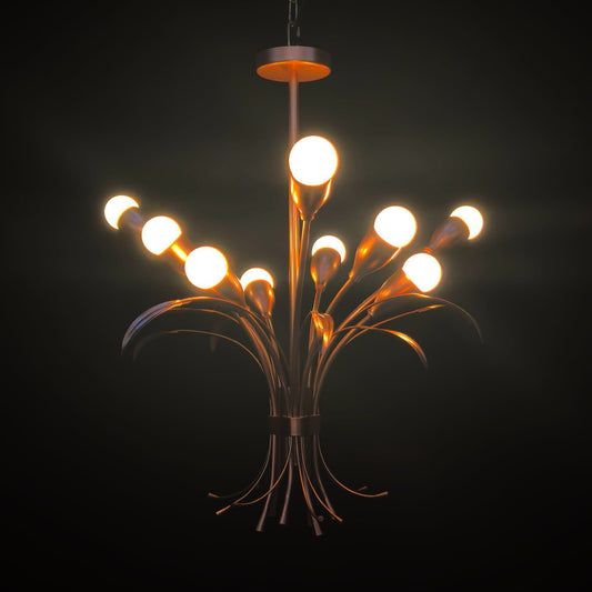 Gold Floral Pendant Light