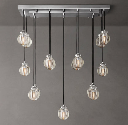 Pearl Rectangular Chandelier 36"