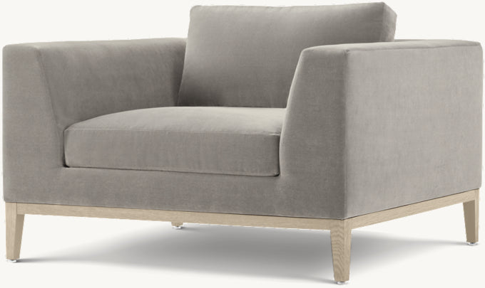 Italia Taper Arm Chair - Oak Base