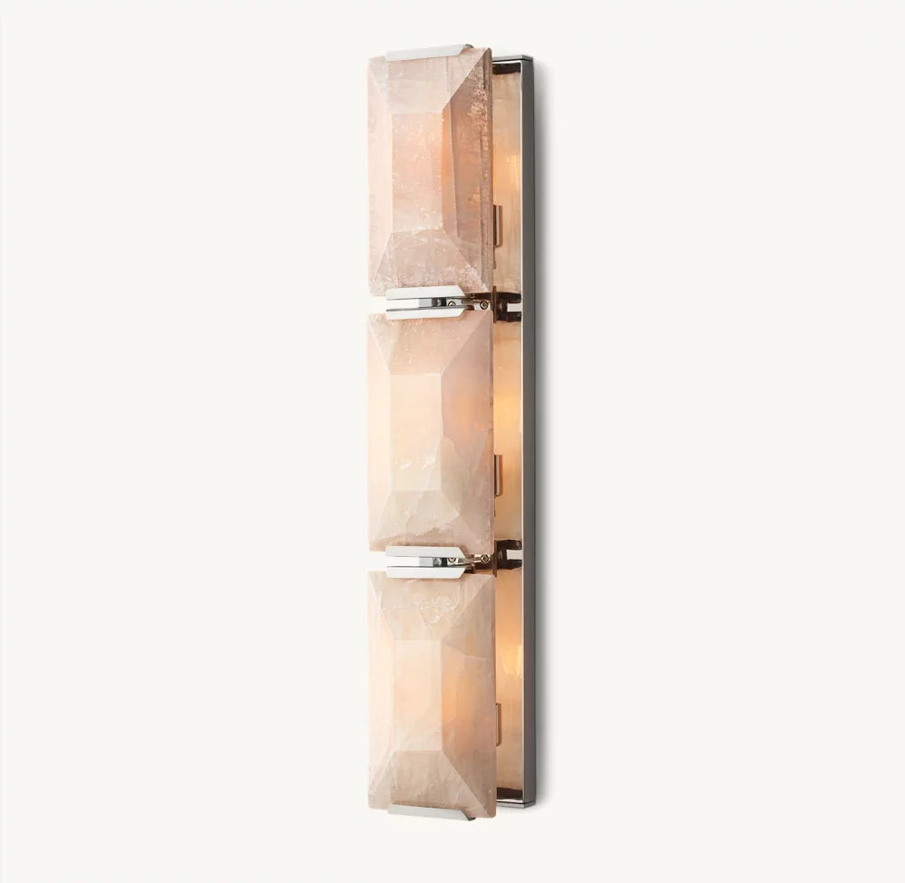 Harlow Calcite Triple Sconce