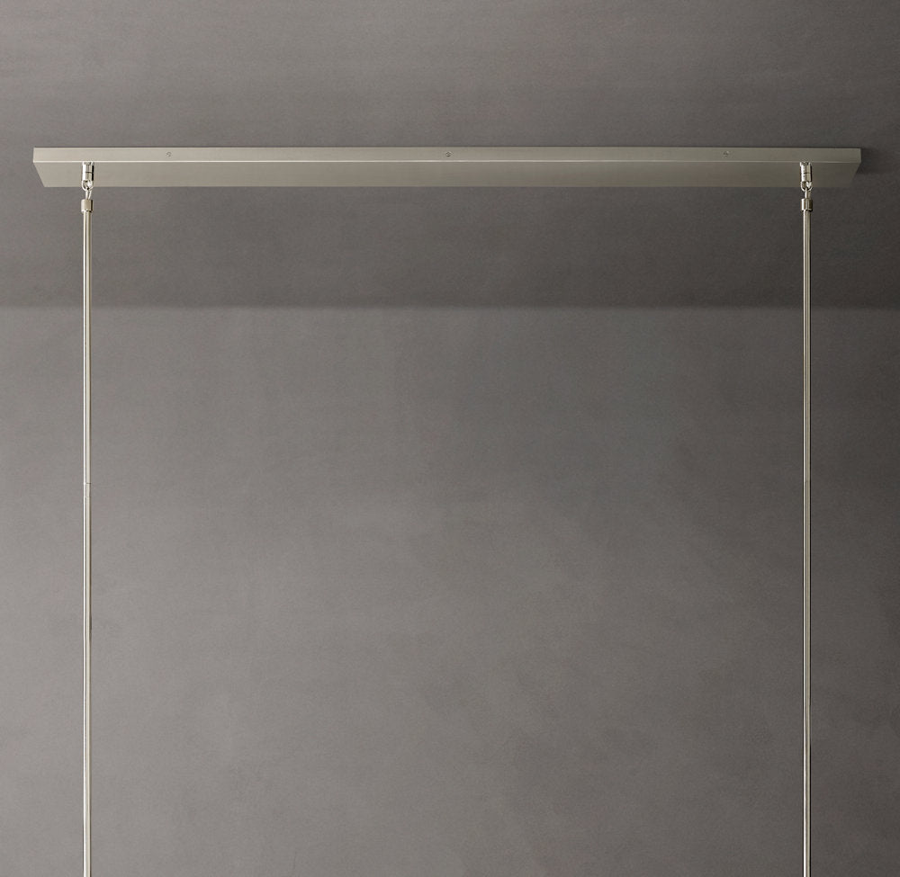 Boule De Cristal Clear Glass Linear Chandelier 48"