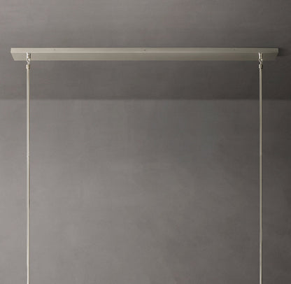 Boule De Cristal Clear Glass Linear Chandelier 48"