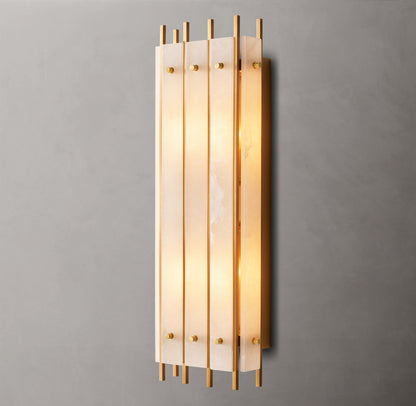 San Marco Alabaster Grand Rectangular Sconce