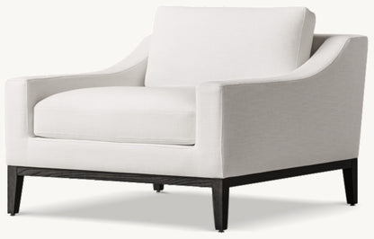 Italia Slope Arm Chair - Oak Base