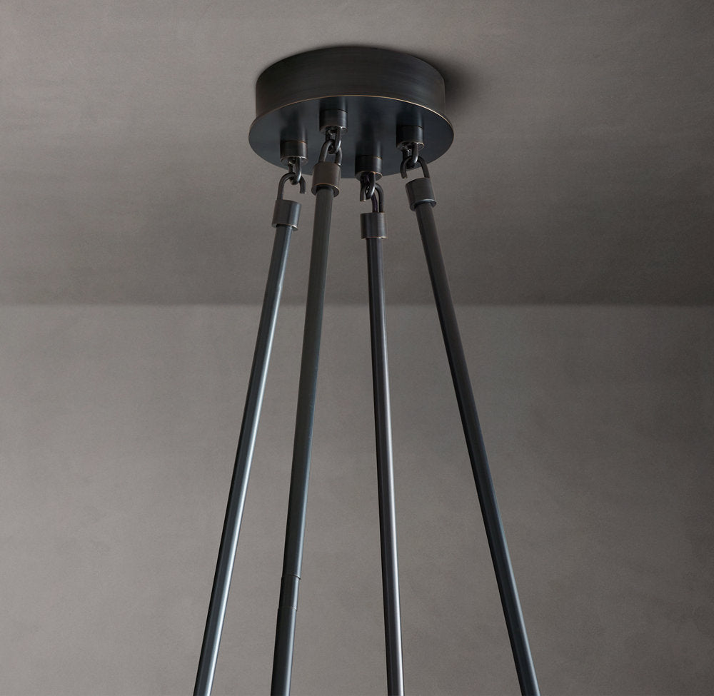 Torche De Verre Round Chandelier 70"