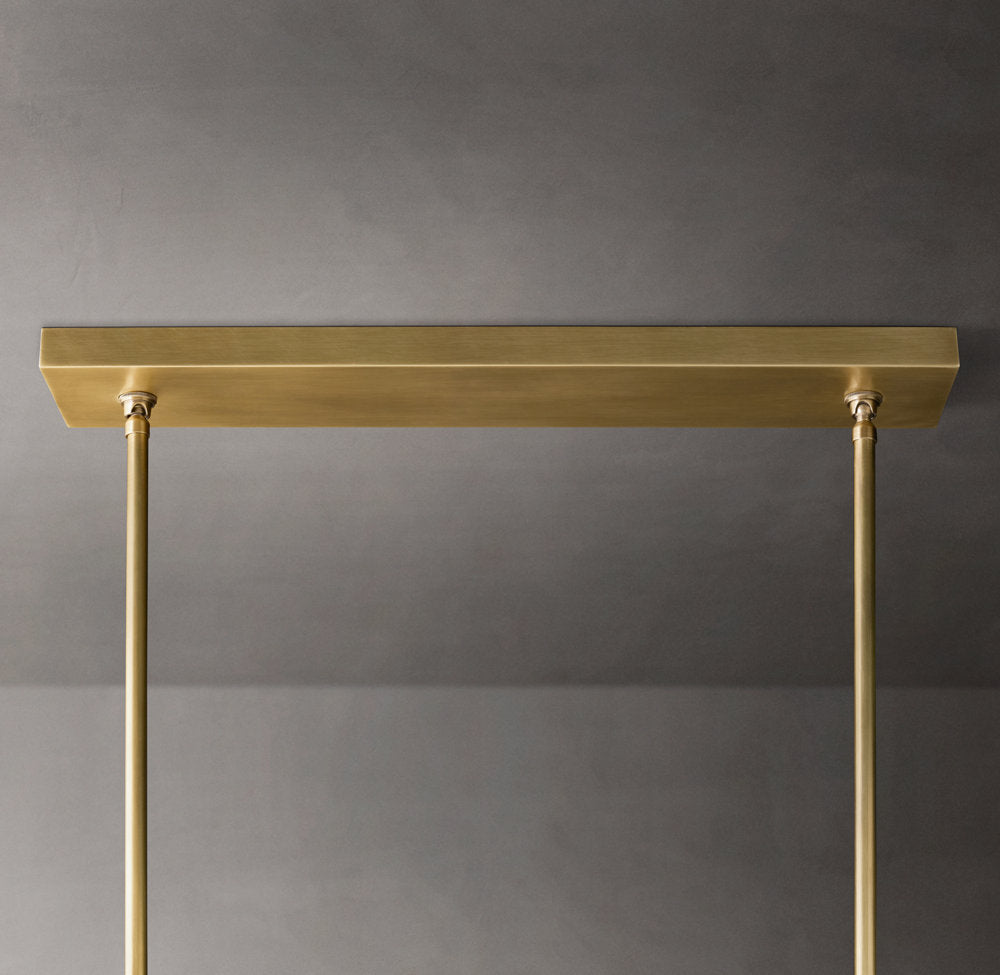 Boule De Cristal Clear Glass Double Linear Chandelier 60"