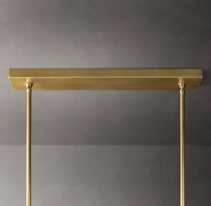 Boule De Cristal Clear Glass Double Linear Chandelier 60"