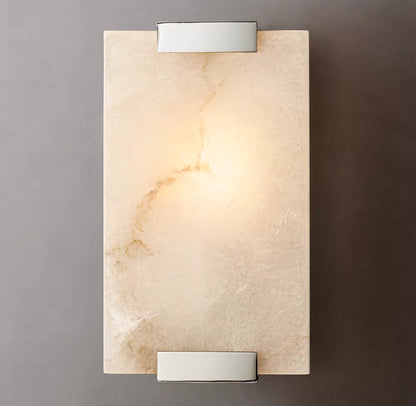Hand-Carved Alabaster Sconce