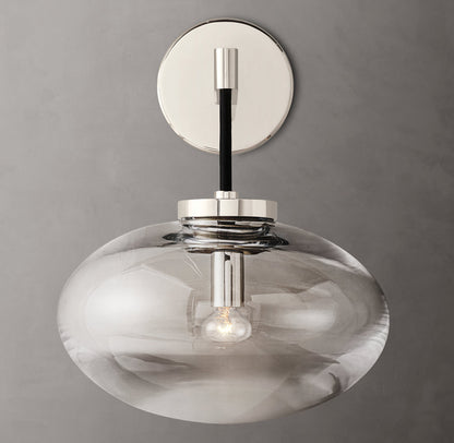 Cabrette Clear Glass Sconce