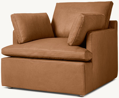 Cloud Track Arm Leather Chair