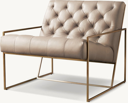 Marsden tufted Leather Chair