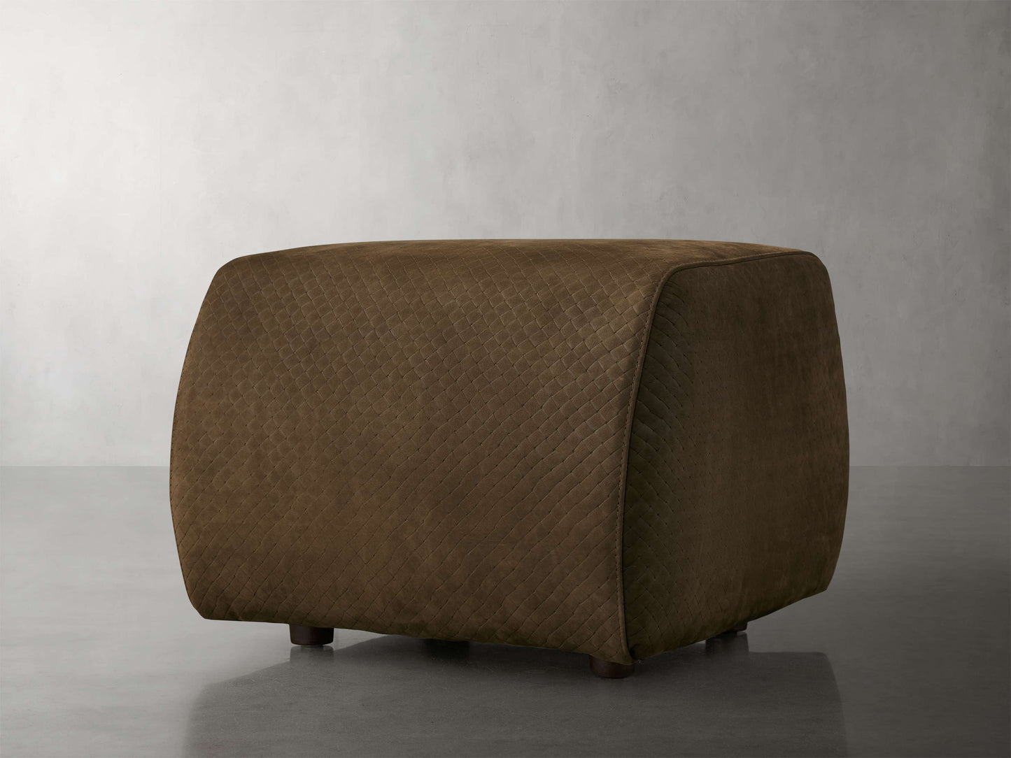 Fresno Leather Ottoman