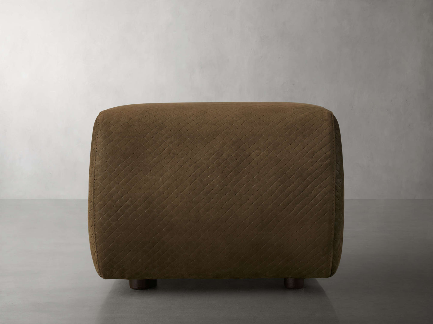 Fresno Leather Ottoman