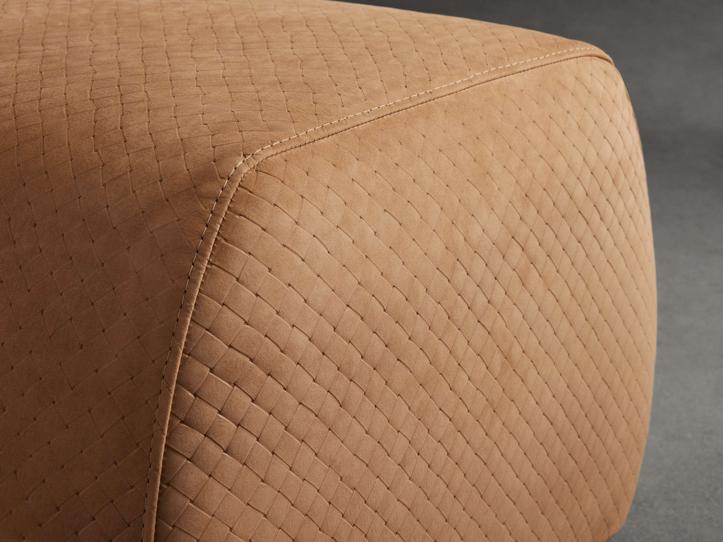 Fresno Leather Ottoman