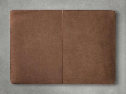 Fisher Nubuck Leather Ottoman