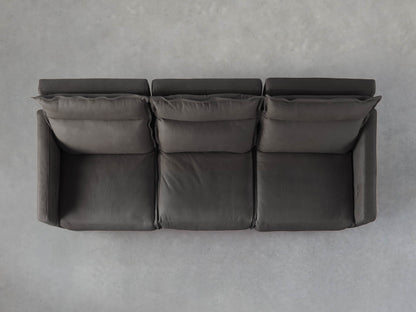 Rowland Leather Three-Piece Motion Modular Sofa