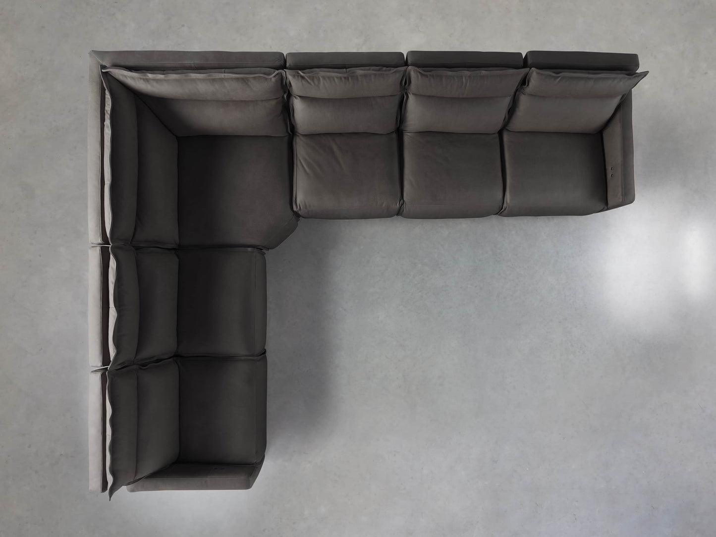 Rowland Leather Six-Piece Motion Sectional