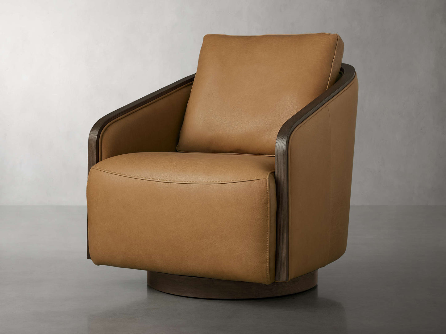 Pomona Leather Swivel Chair
