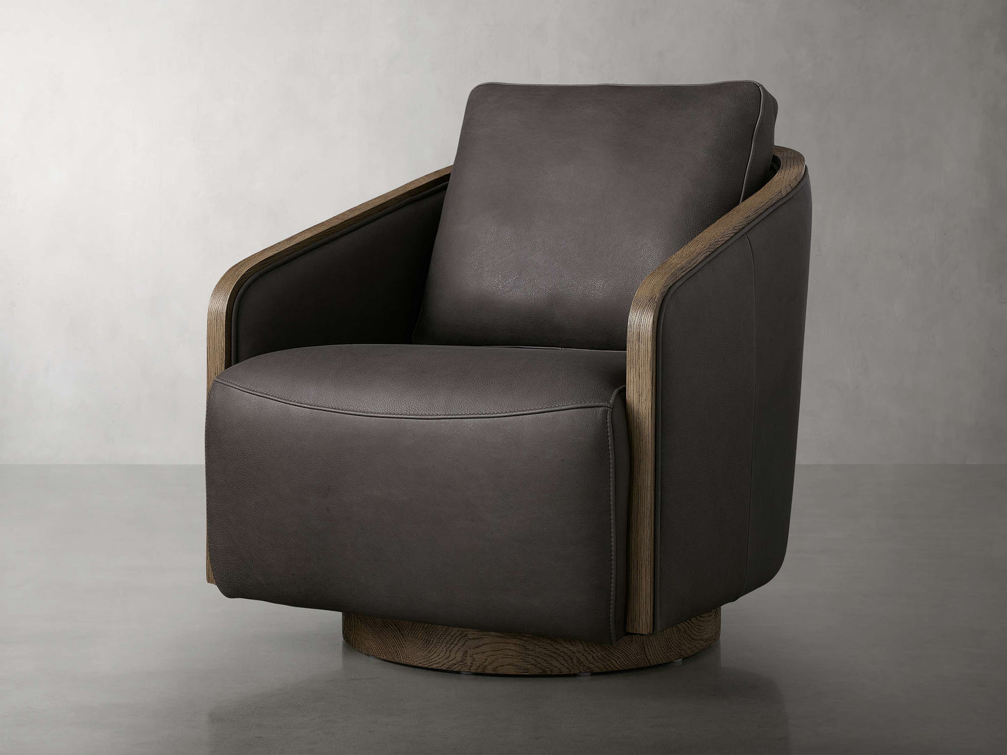 Pomona Leather Swivel Chair