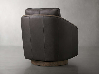 Pomona Leather Swivel Chair