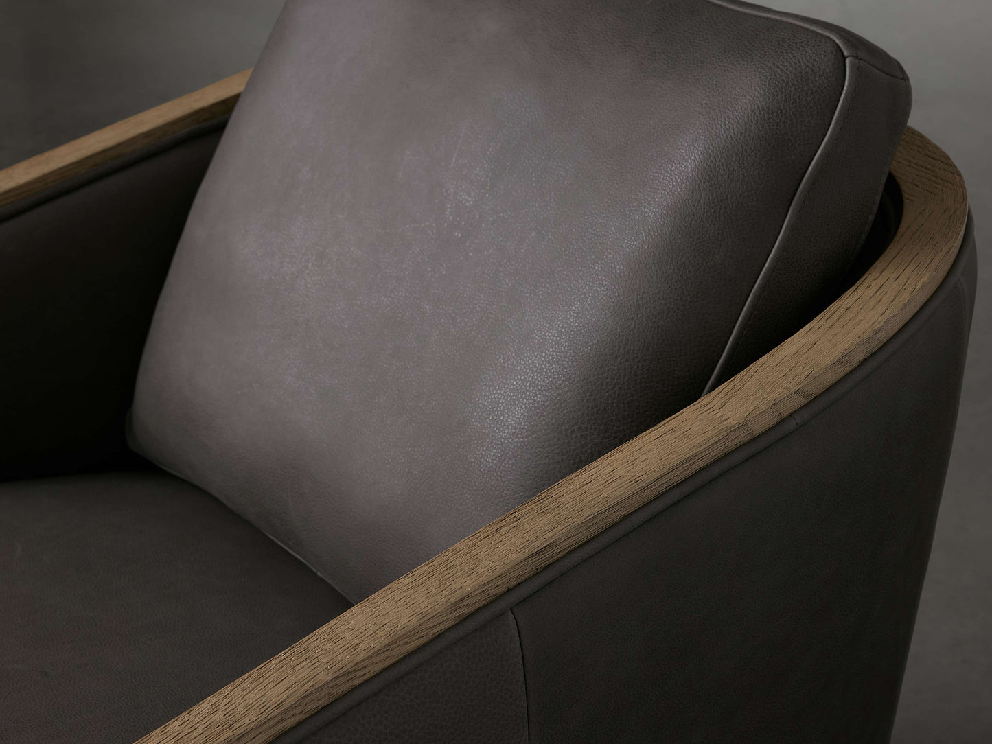 Pomona Leather Swivel Chair