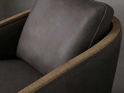 Pomona Leather Swivel Chair