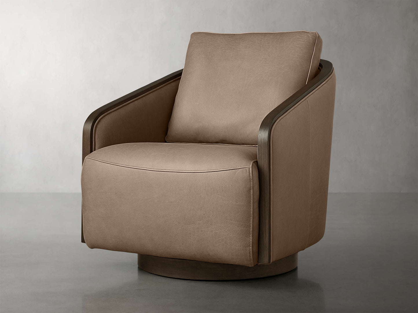 Pomona Leather Swivel Chair