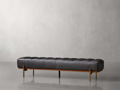 Lansing Leather Bench