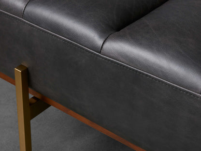 Lansing Leather Bench