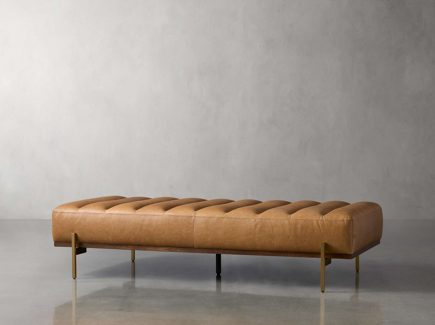 Lansing Leather Bench