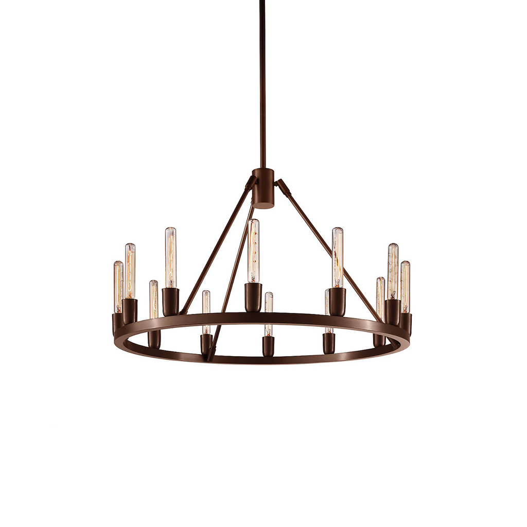 Camo Round Chandelier 60cm