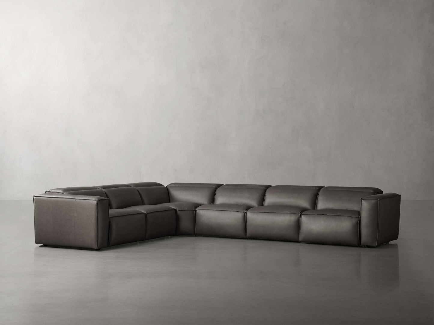 Coburn Leather Six Piece Motion Sectional