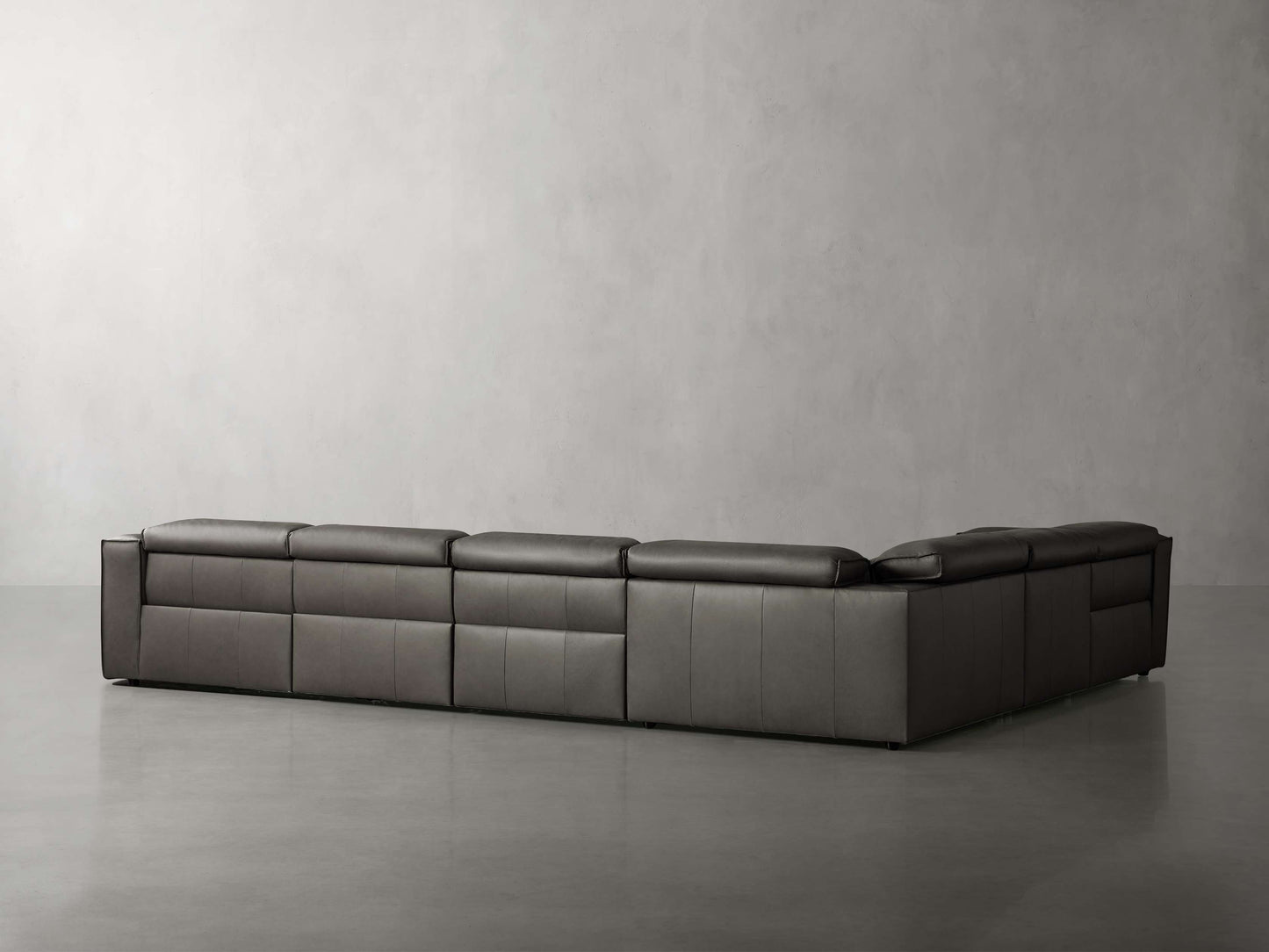 Coburn Leather Six Piece Motion Sectional