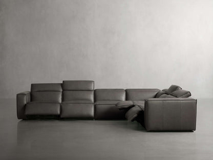Coburn Leather Six Piece Motion Sectional