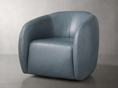 Fresno Leather Swivel Chair