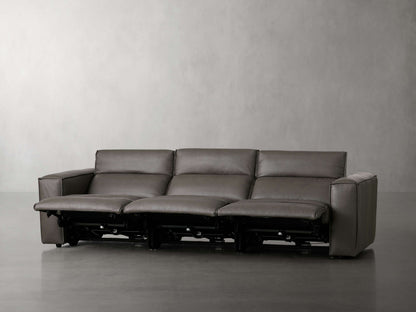 Coburn Leather Three-Piece Motion Sofa