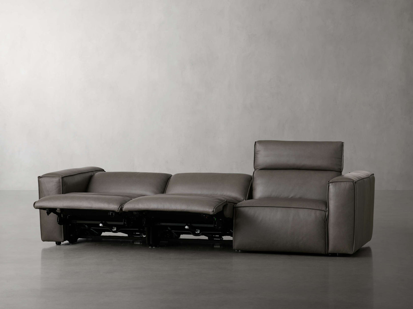 Coburn Leather Three-Piece Motion Sofa