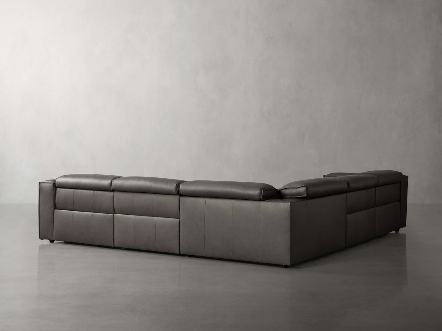 Coburn Leather Five-Piece Motion Corner Sectional