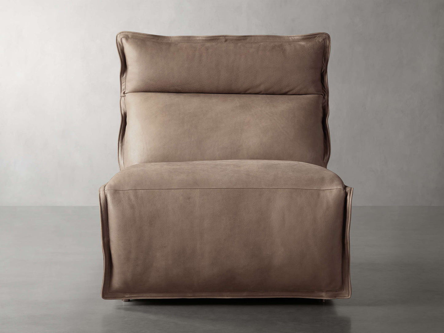 Rowland Leather High-Back Armless Motion Recliner