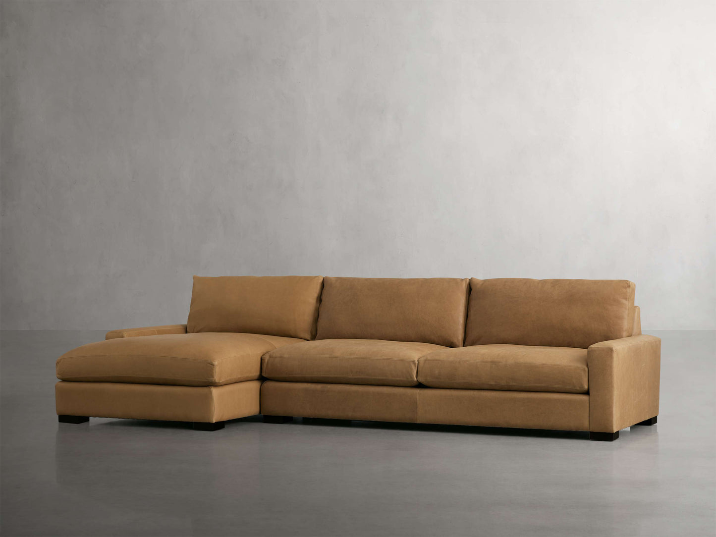 Remington Leather Two-Piece Chaise Sectional