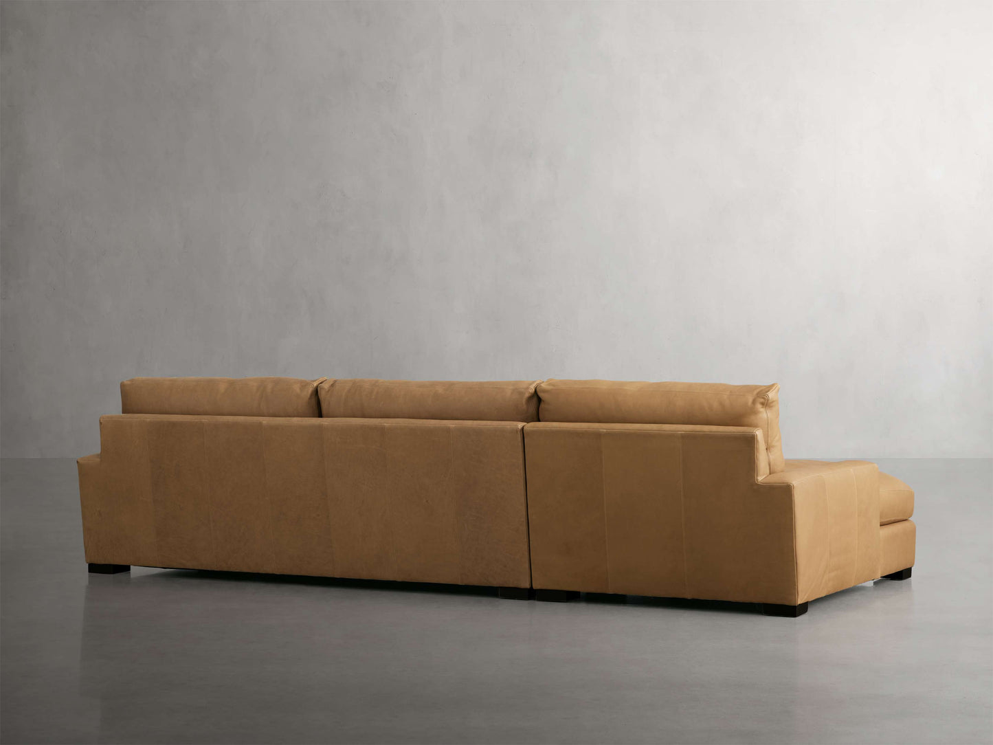 Remington Leather Two-Piece Chaise Sectional