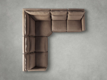 Rowland Leather Five-Piece Motion Corner Sectional