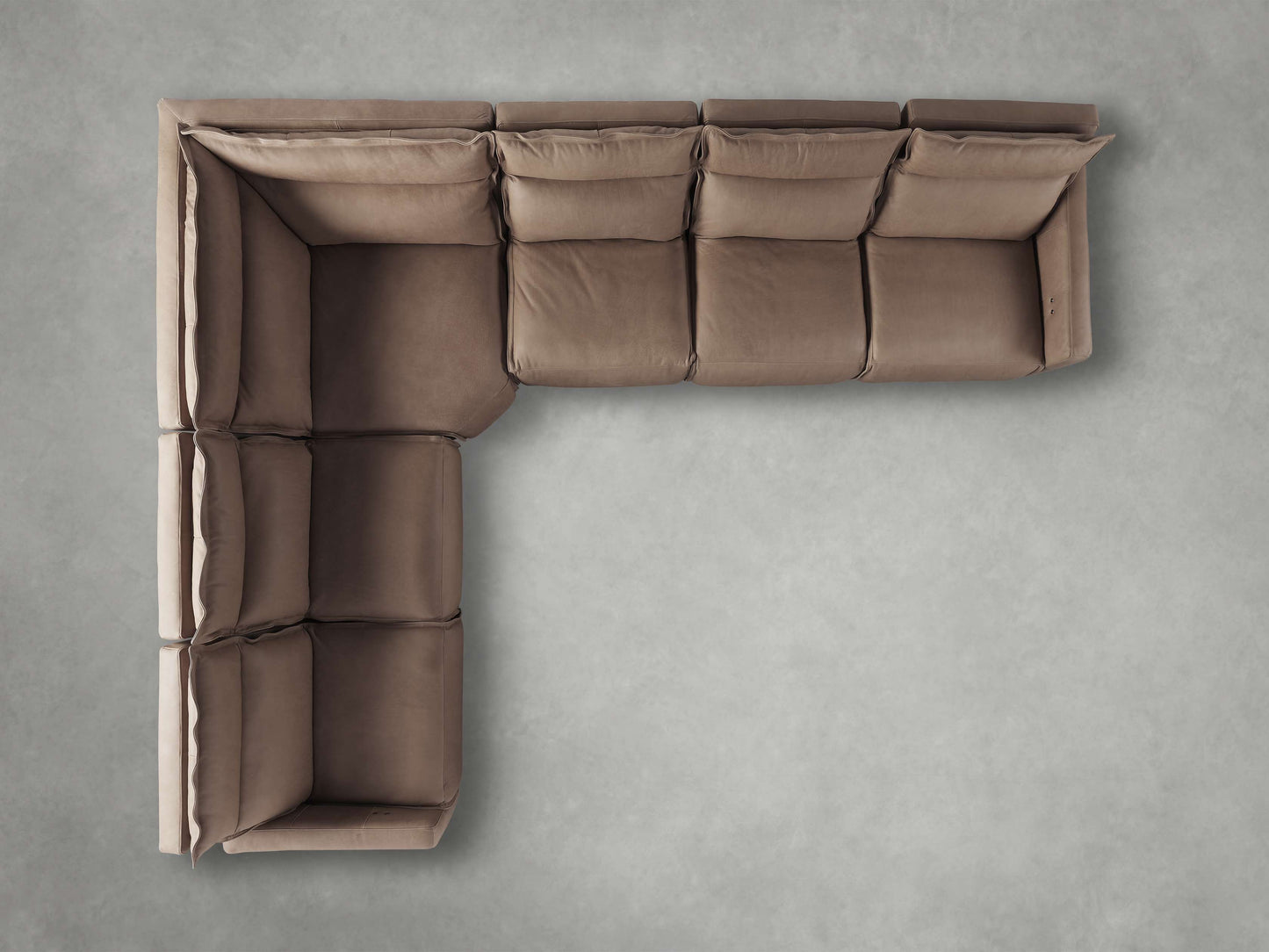 Rowland Leather Six-Piece Motion Sectional