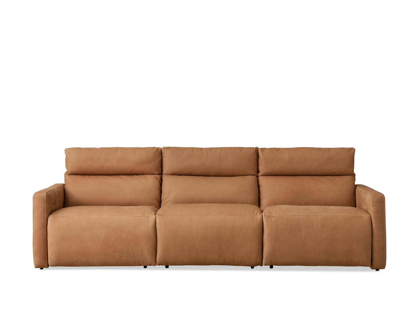 Rowland Tailored Leather Three-Piece Motion Modular Sofa