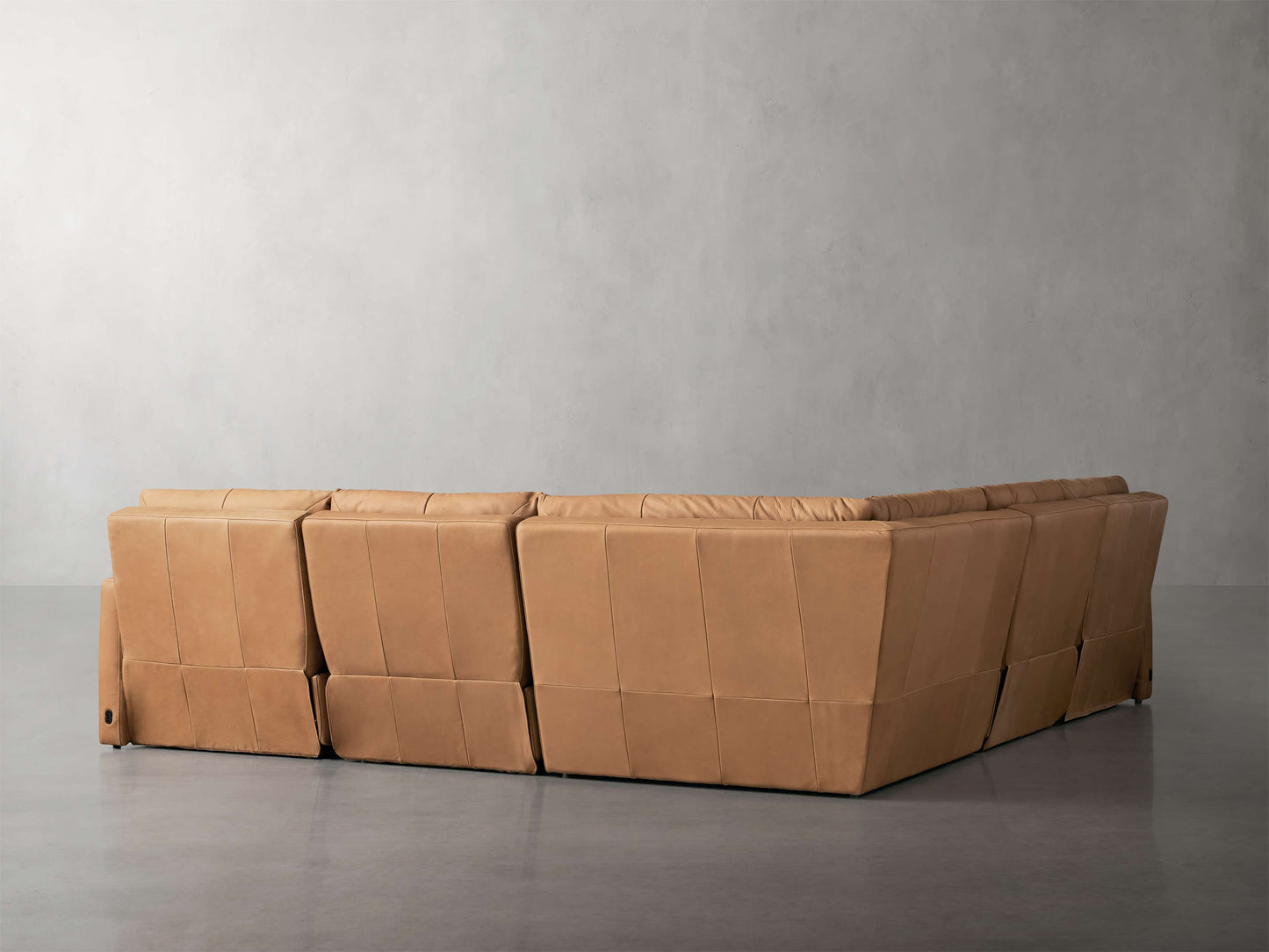 Rowland Tailored Leather Five-Piece Motion Corner Sectional