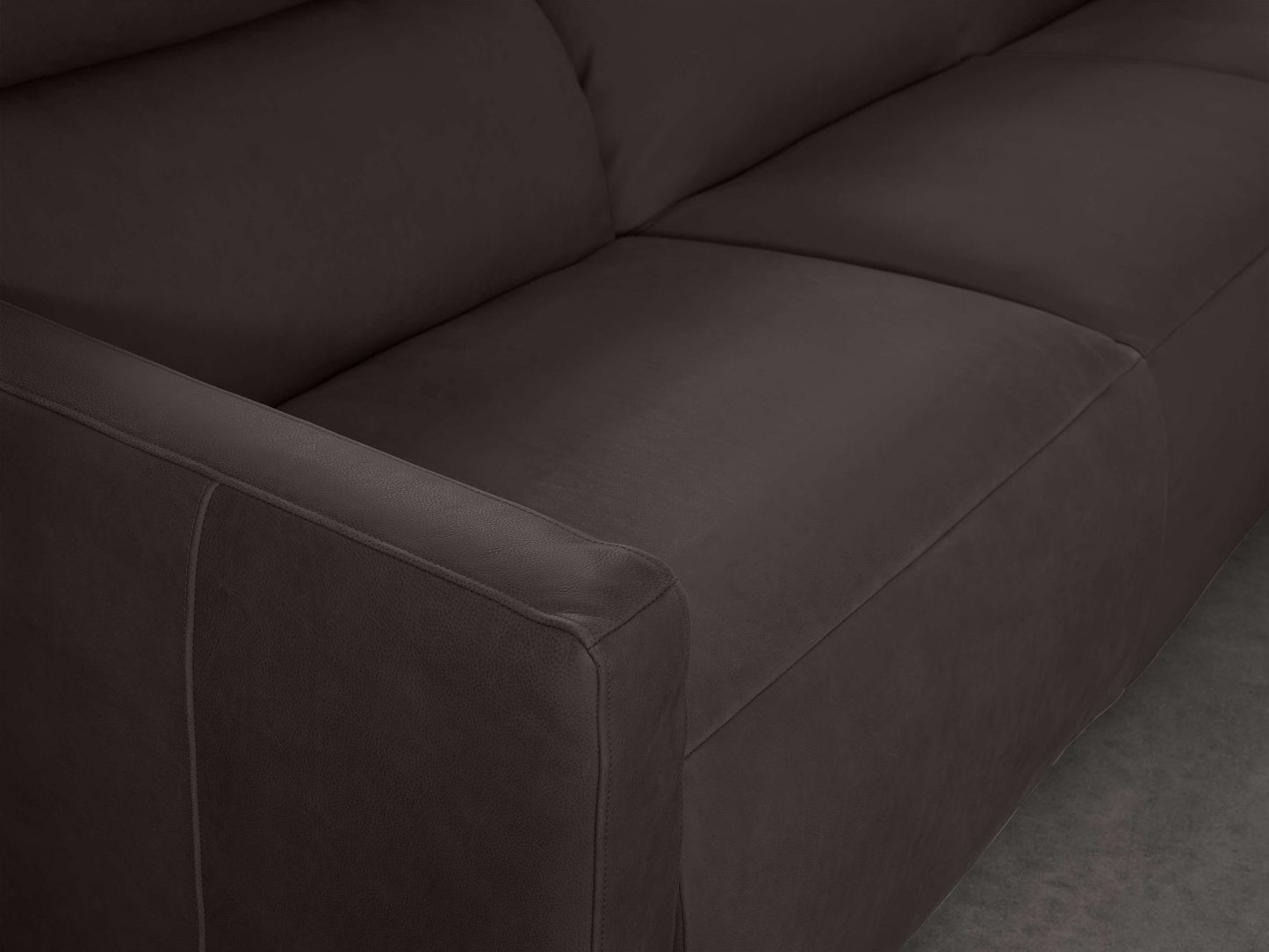 Rowland Tailored Leather Three-Piece Motion Modular Sofa